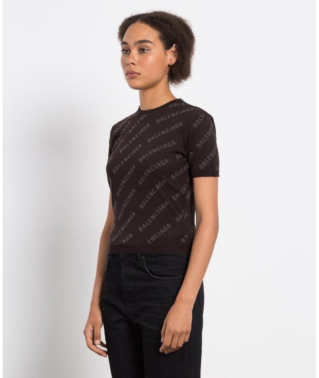 BALENCIAGA Коричневый джемпер / свитер, фото 4