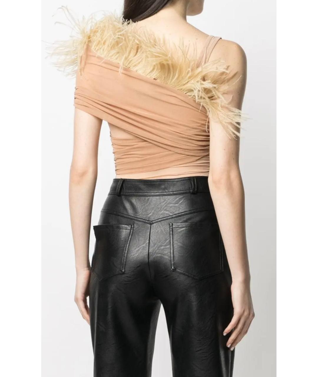 DAVID KOMA Бежевое полиамидовое боди, фото 5