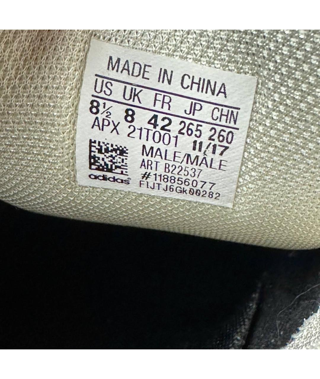 ADIDAS X RAF SIMONS Белые текстильные низкие кроссовки / кеды, фото 6