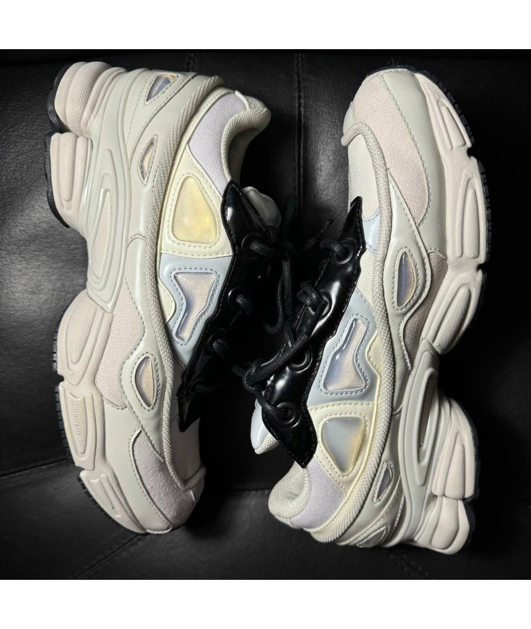 ADIDAS X RAF SIMONS Белые текстильные низкие кроссовки / кеды, фото 4