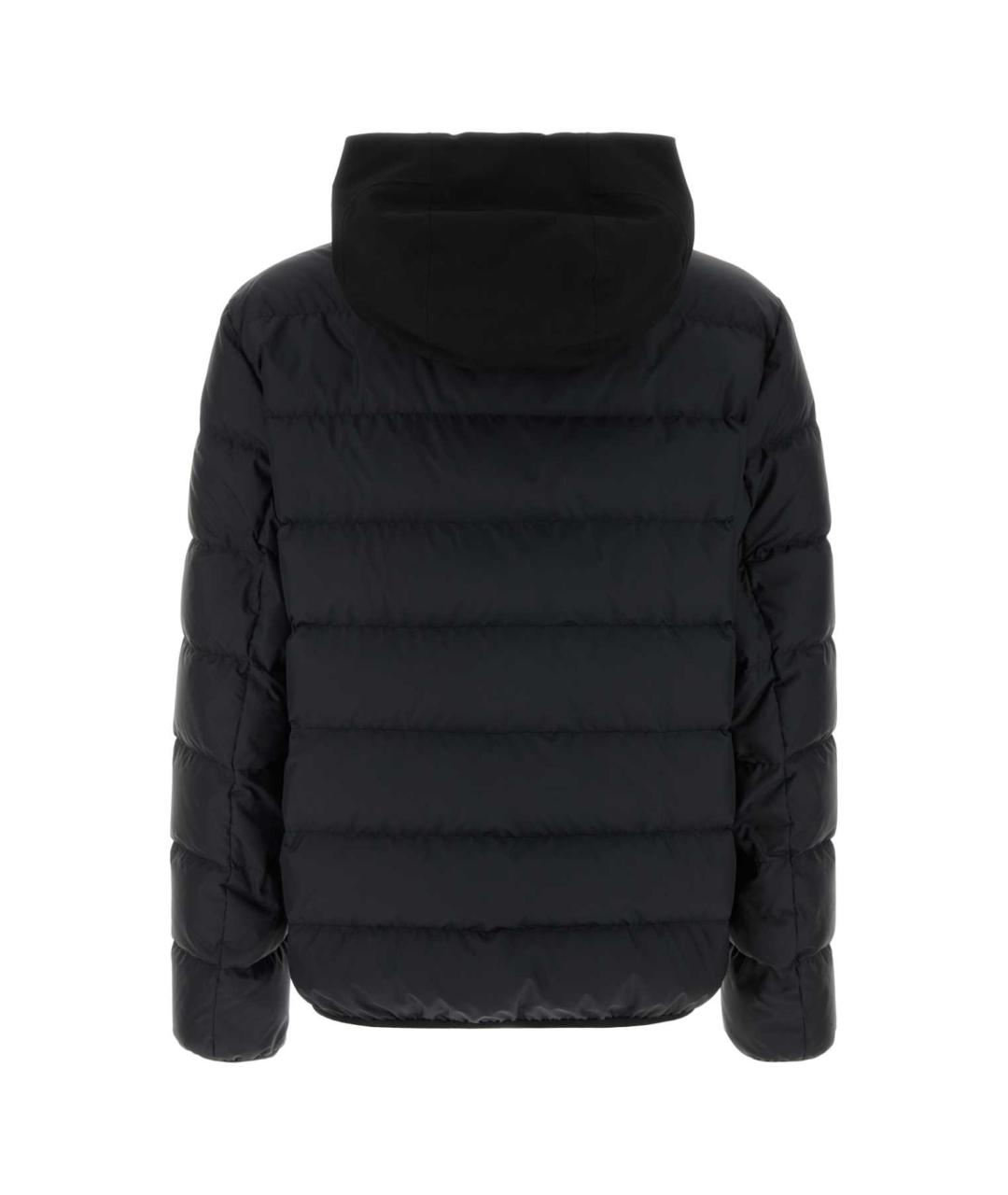 MONCLER Черный полиэстеровый пуховик, фото 2