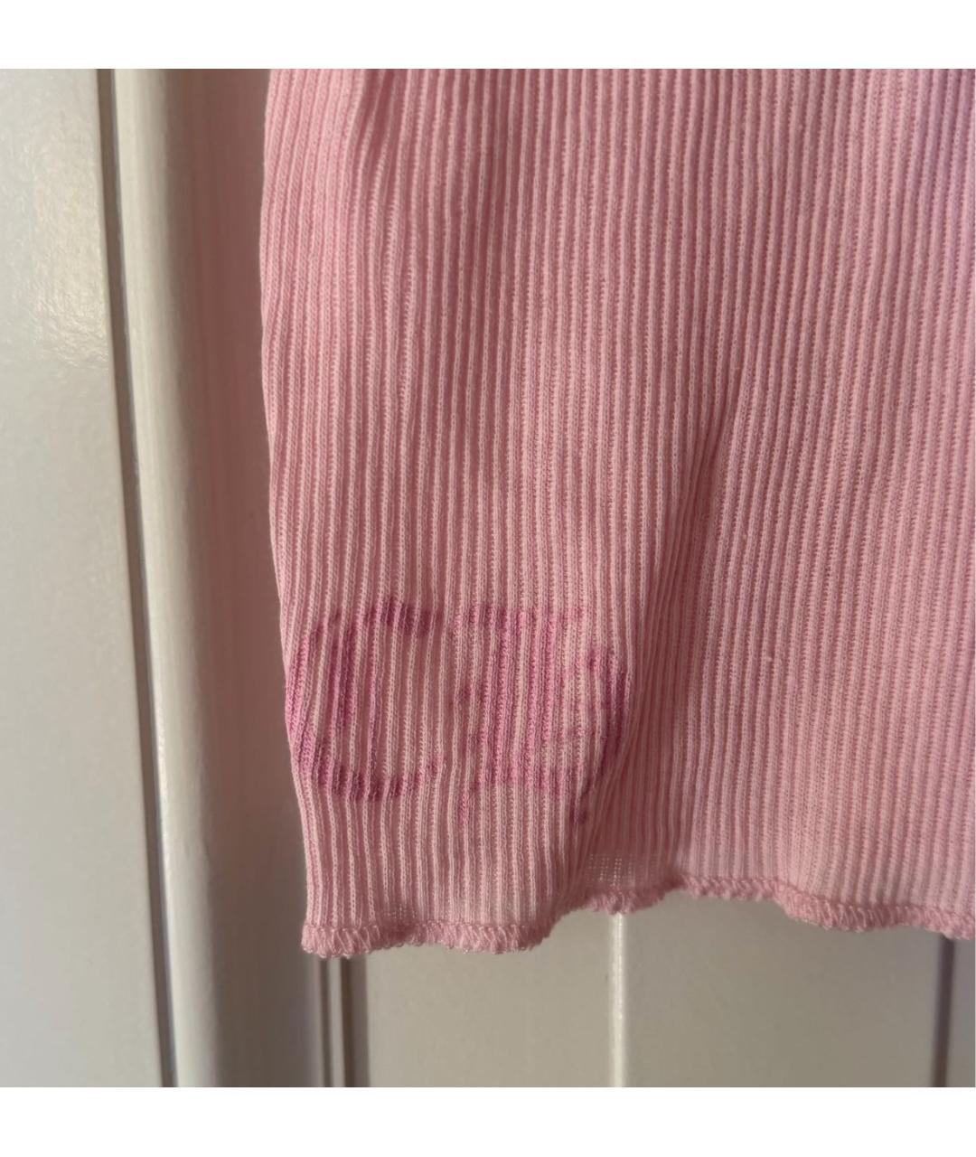 CHROME HEARTS Розовая хлопковая майка, фото 4