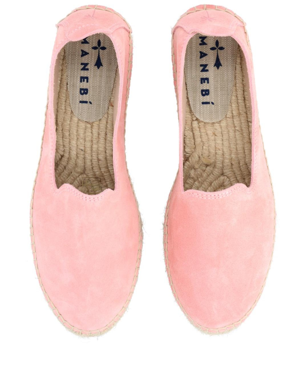 MANEBI Розовые замшевые эспадрильи, фото 5
