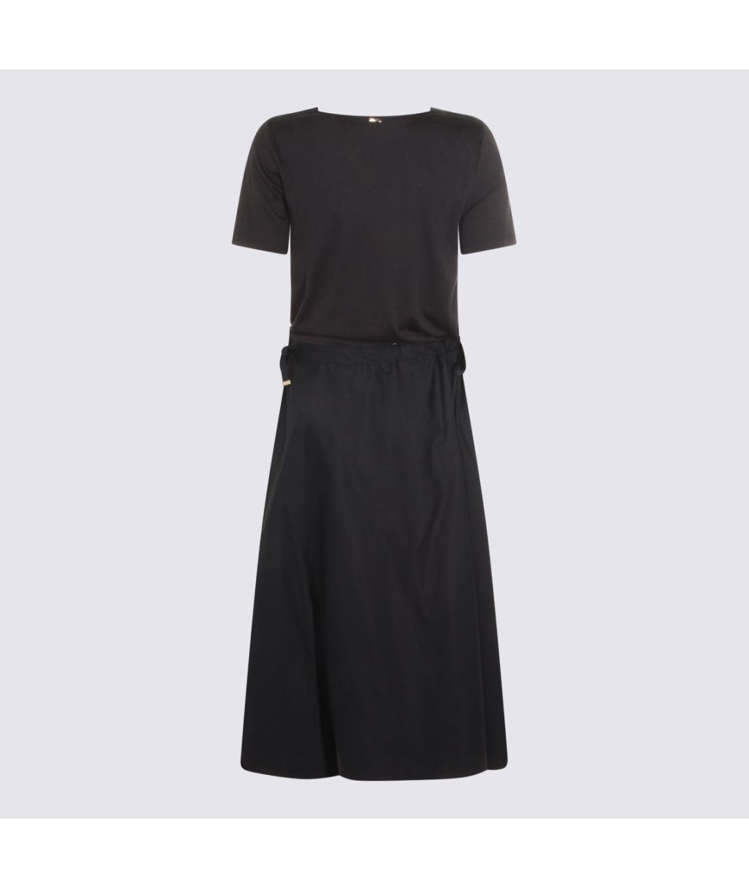 HERNO Темно-синее хлопковое повседневное платье, фото 2