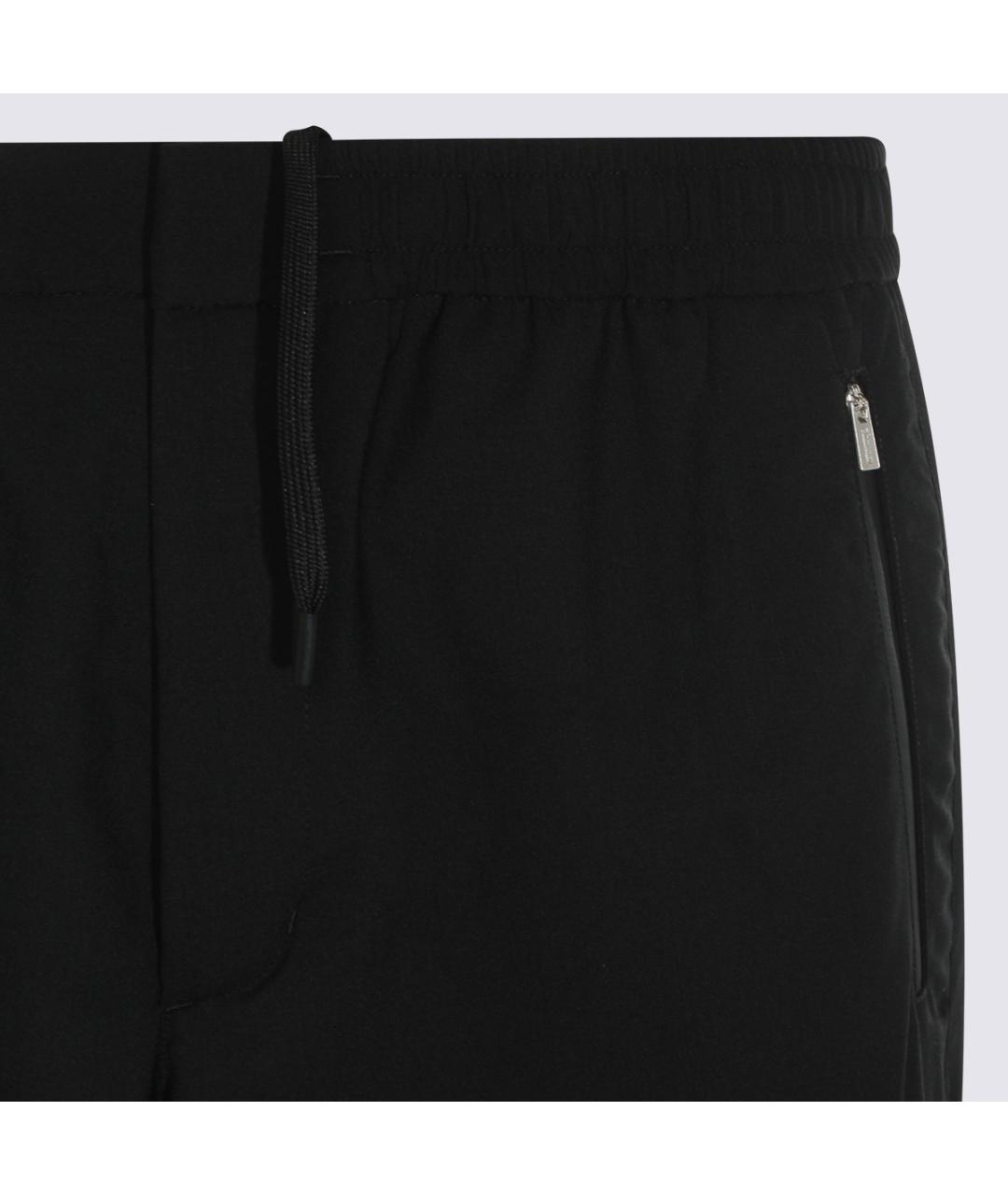 LAMINAR Черные полиэстеровые повседневные брюки, фото 3