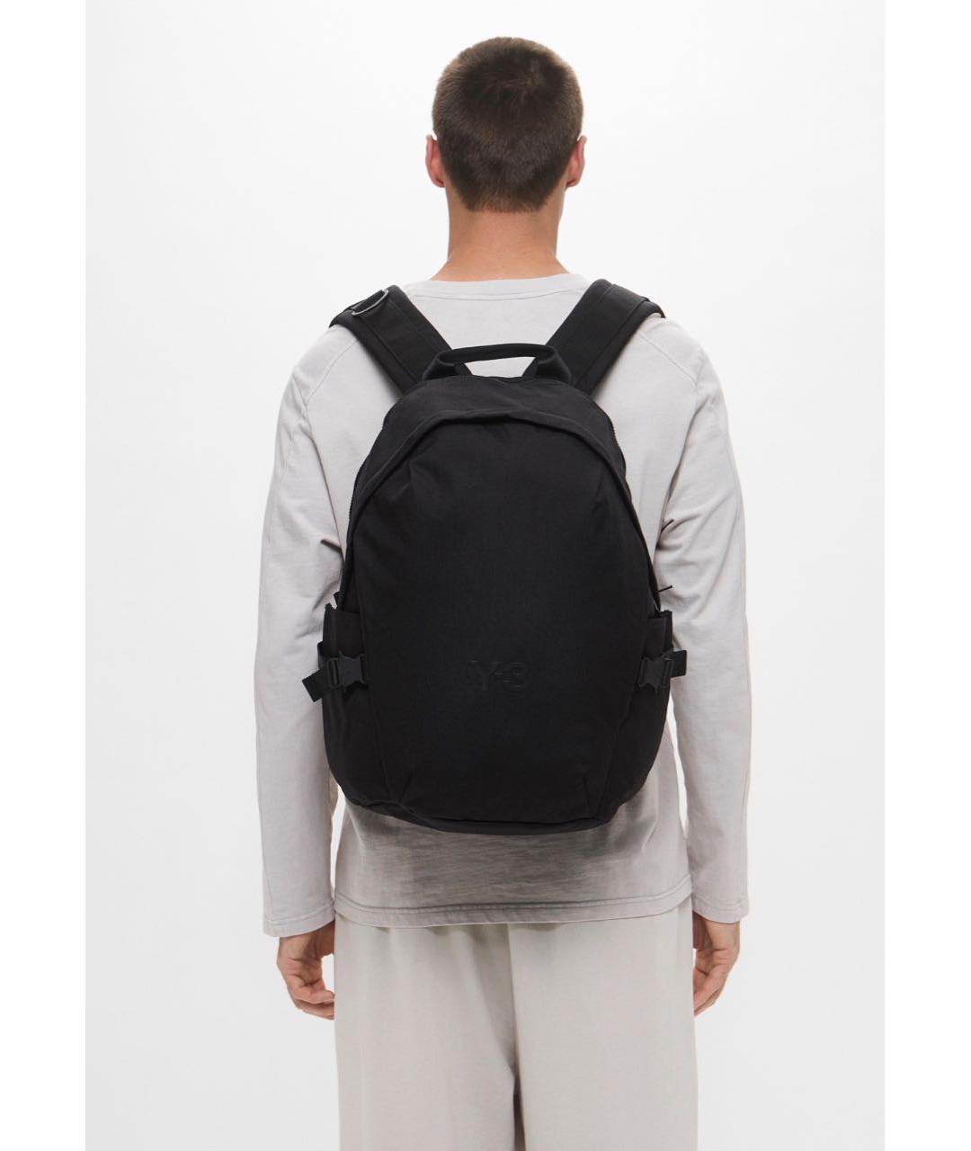 Y-3 Черный тканевый рюкзак, фото 6