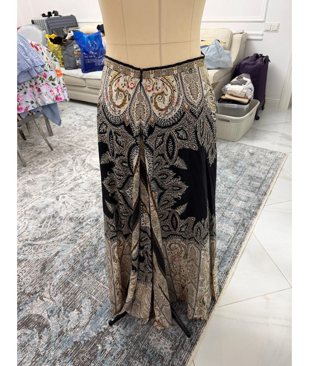 ETRO Мульти шелковая юбка макси, фото 2