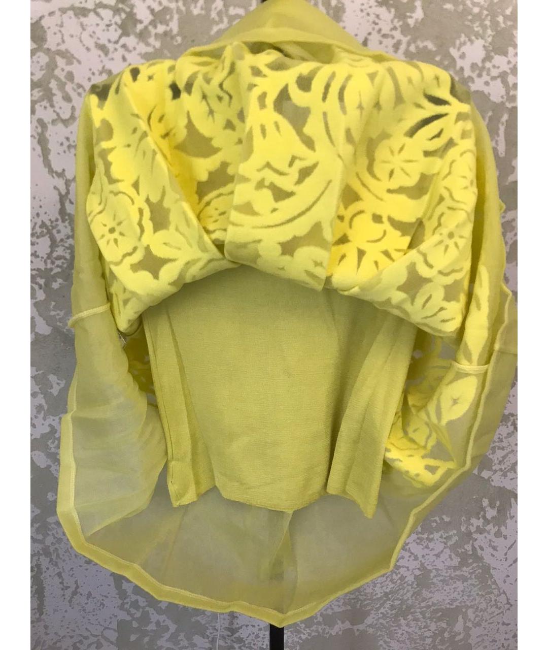 MRZ Желтая полиамидовая юбка миди, фото 4