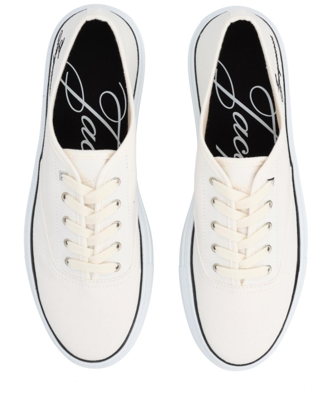 JACQUEMUS Белые текстильные кеды, фото 5