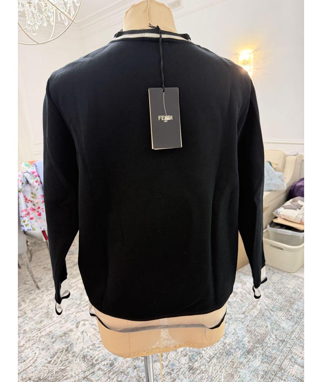 FENDI Черный джемпер / свитер, фото 2
