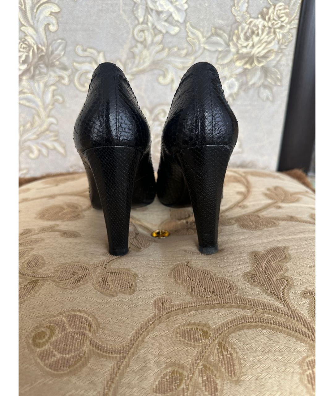 CHANEL Коричневые туфли из экзотической кожи, фото 4