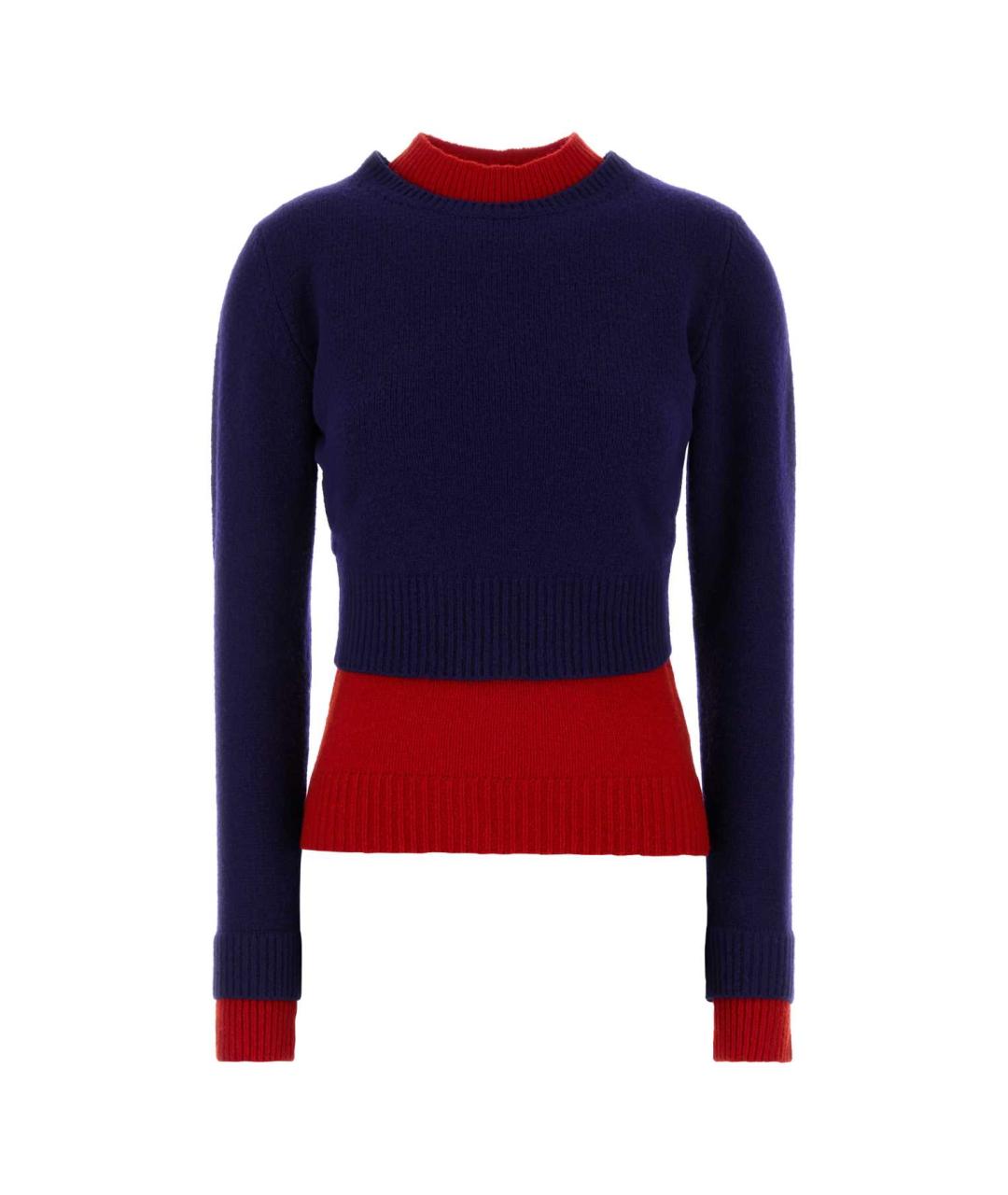 JIL SANDER Синий шерстяной джемпер / свитер, фото 1