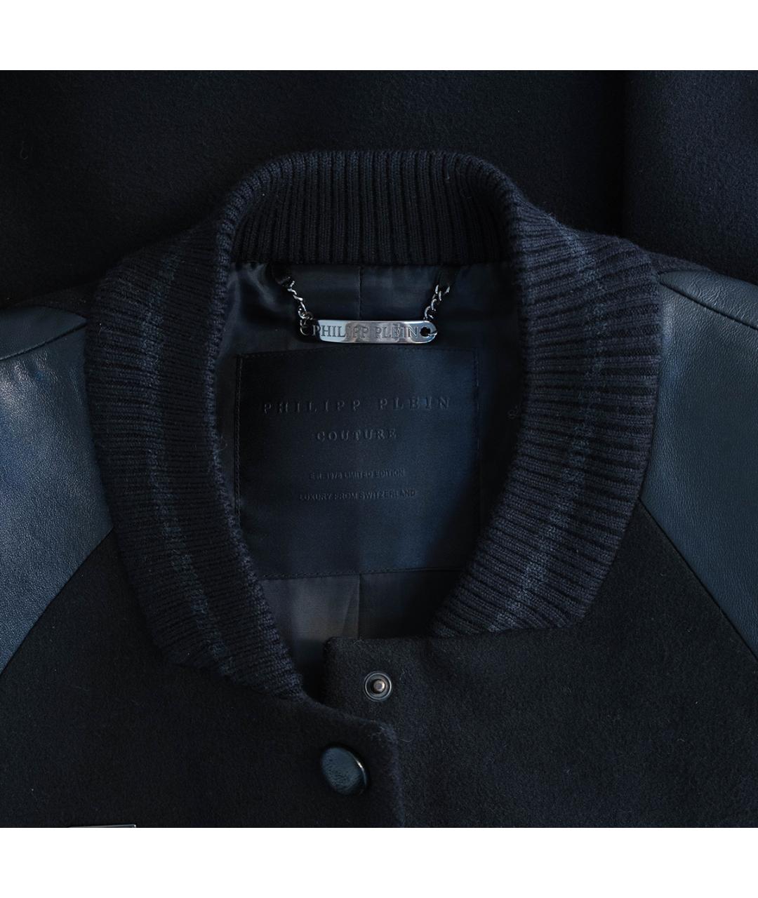 PHILIPP PLEIN Черная шерстяная куртка, фото 3