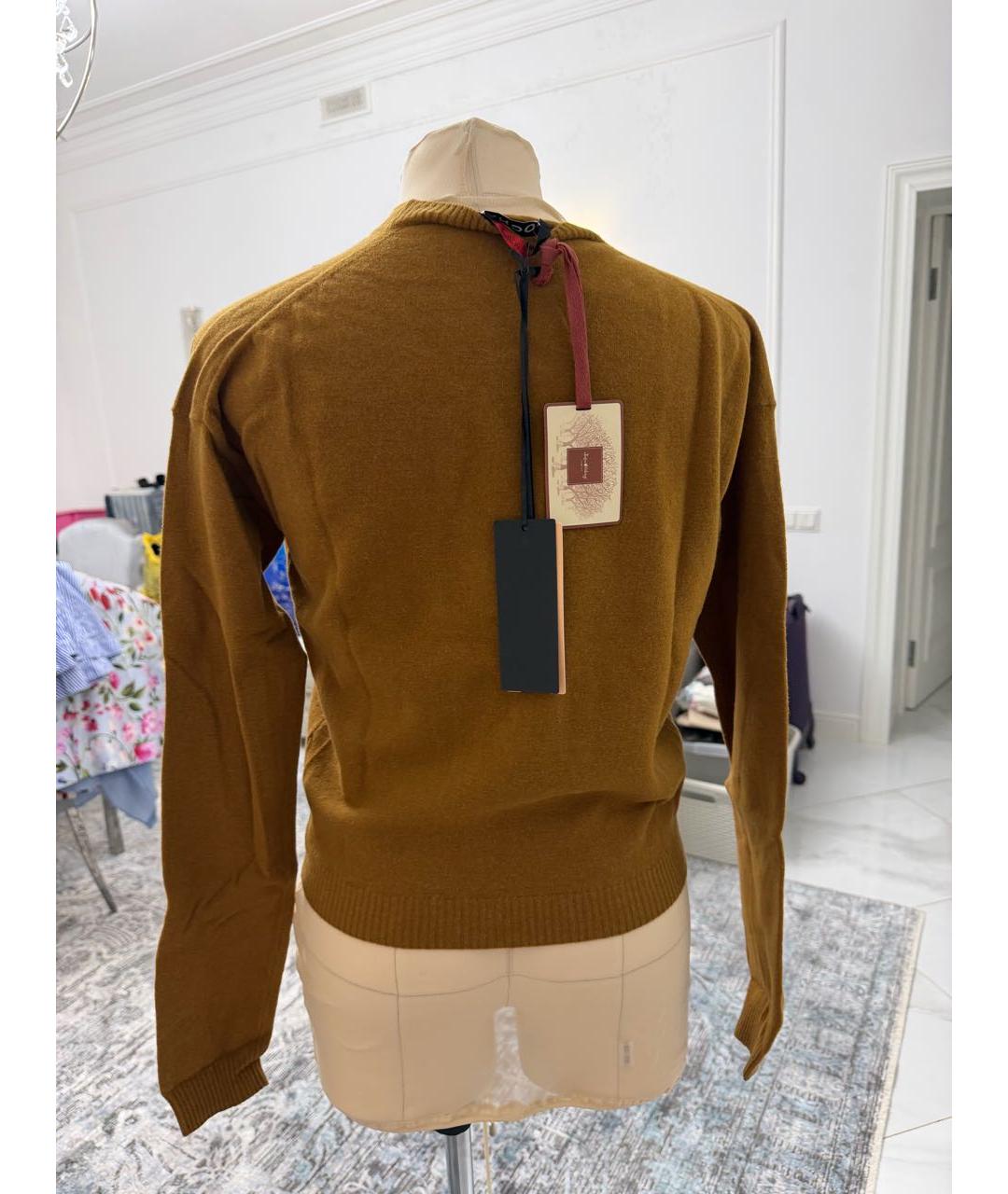 ROCHAS Горчичный шерстяной джемпер / свитер, фото 2