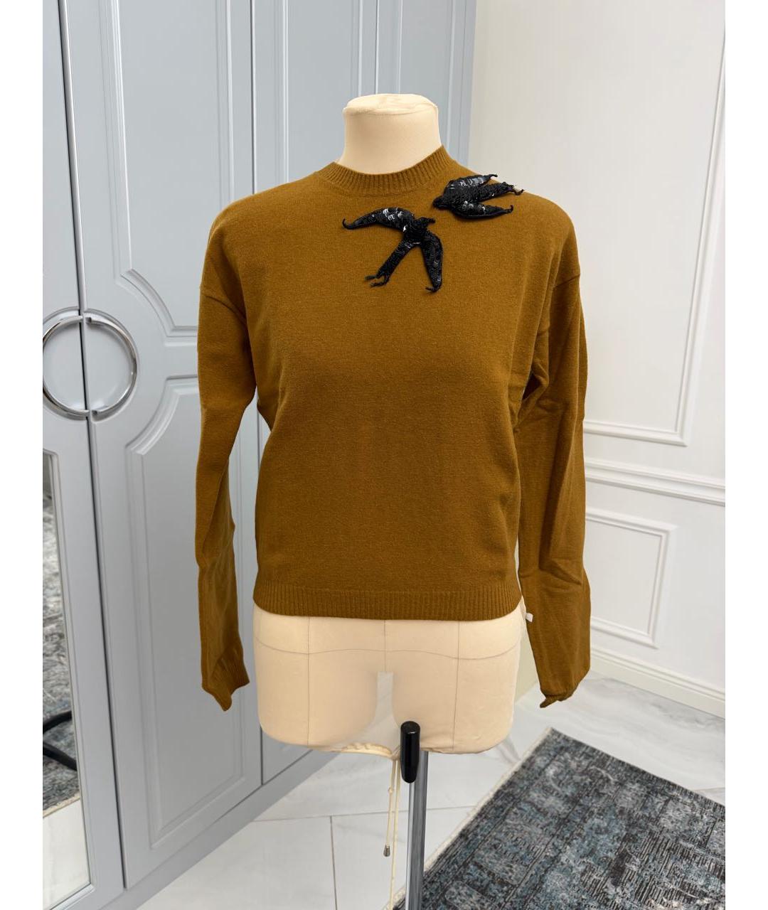 ROCHAS Горчичный шерстяной джемпер / свитер, фото 4