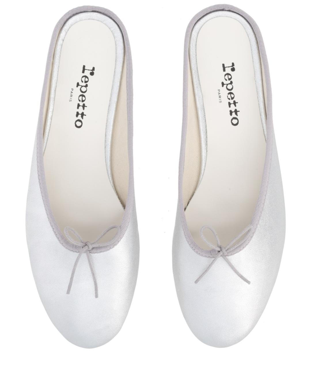 REPETTO Серебряные кожаные мюли, фото 5