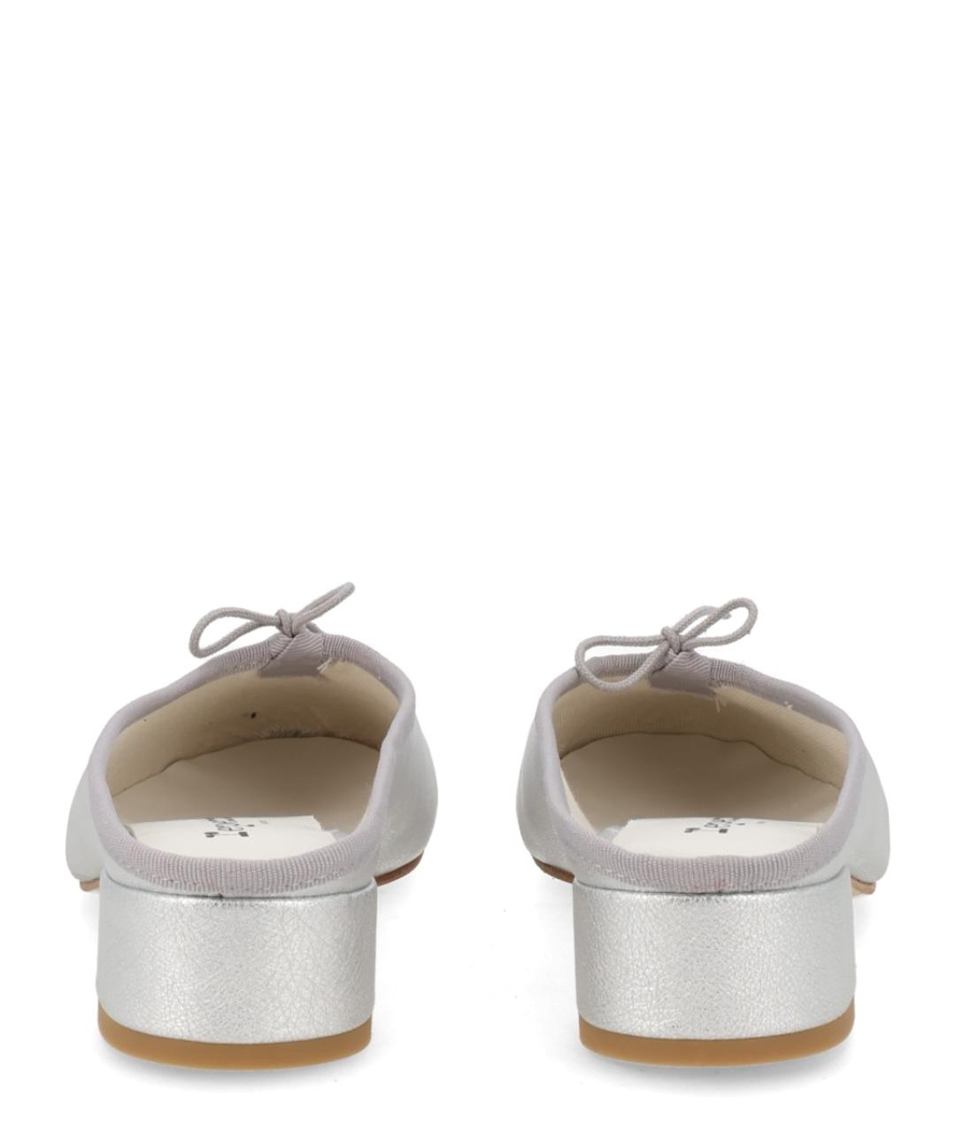 REPETTO Серебряные кожаные мюли, фото 4