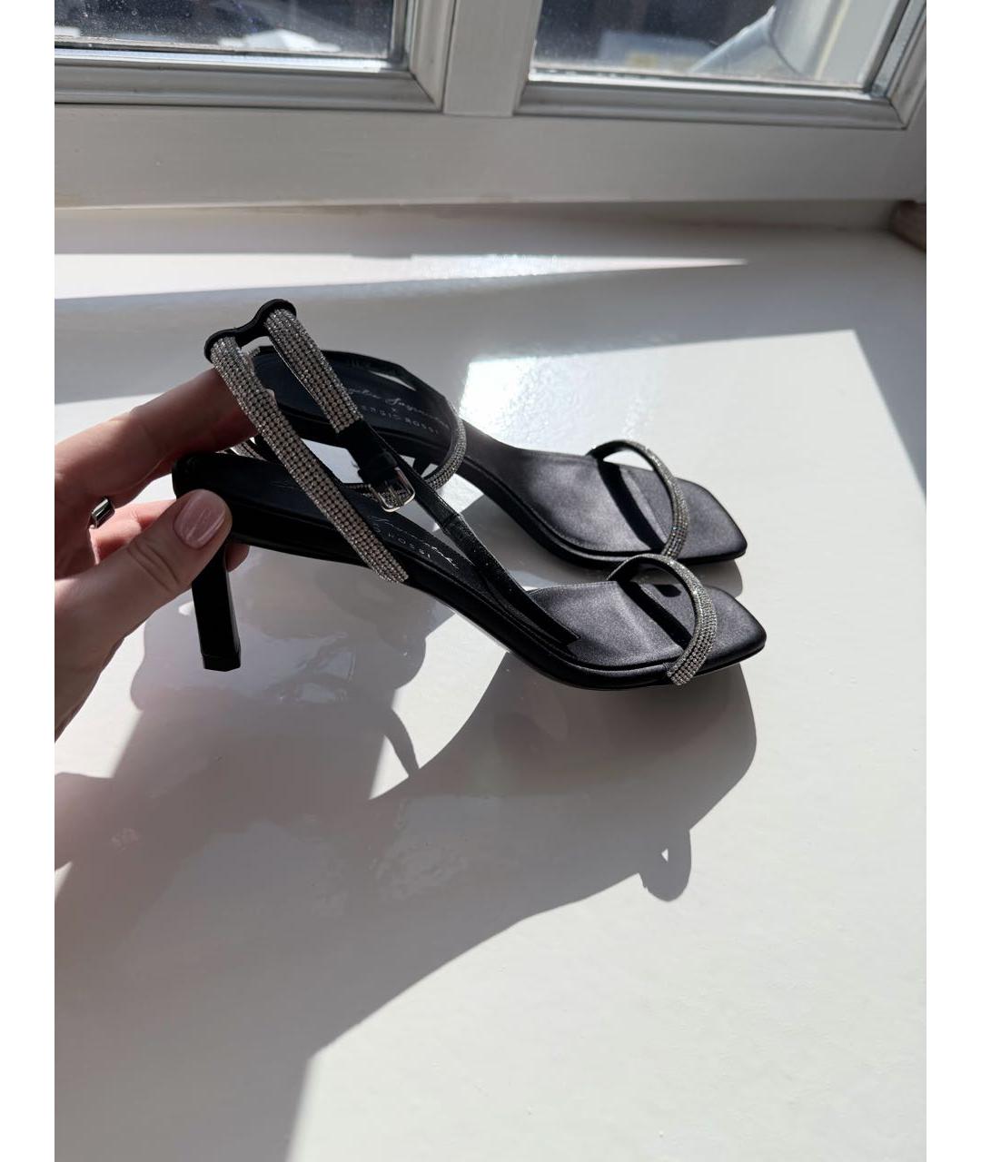 SERGIO ROSSI Черные босоножки, фото 7