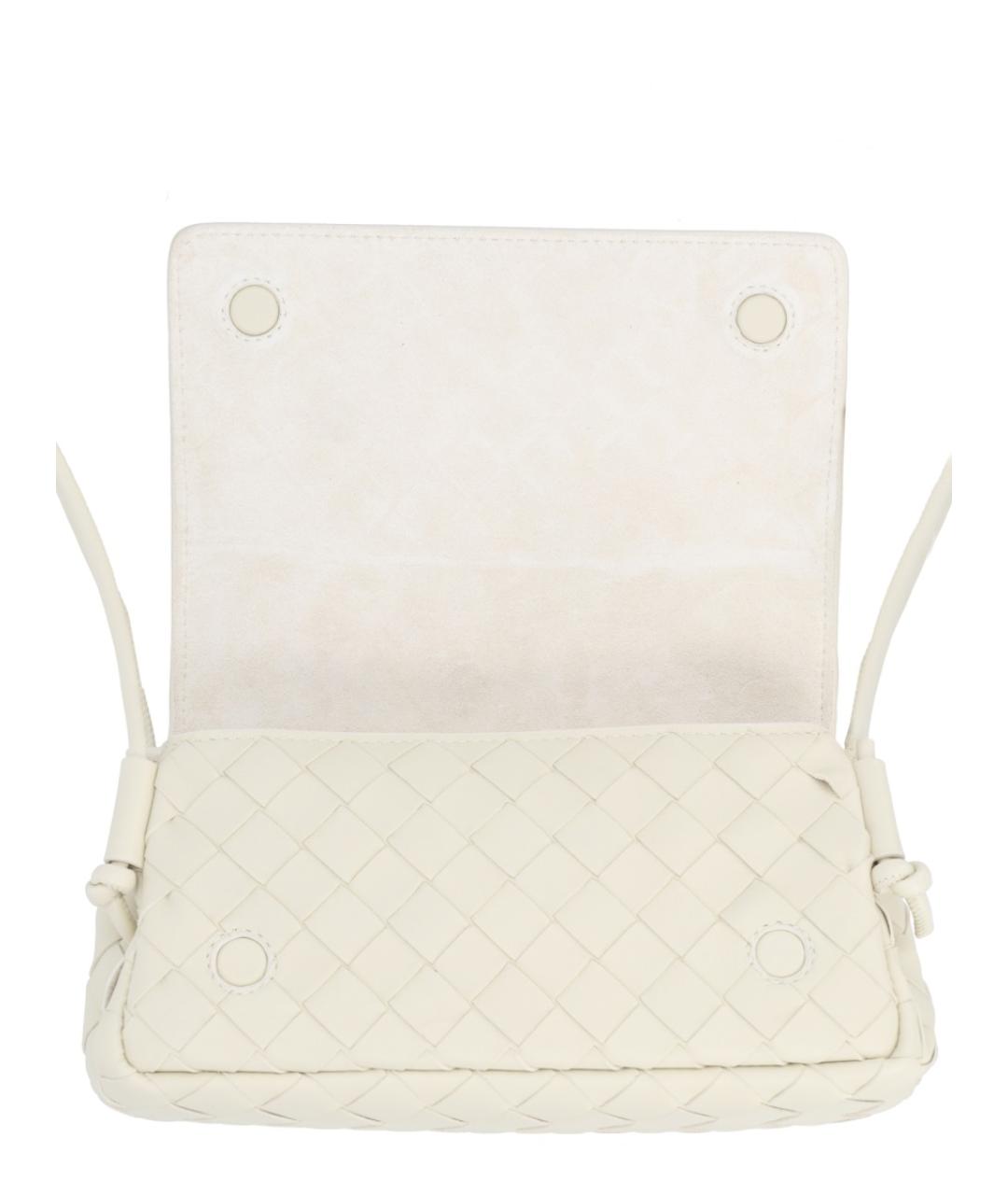 BOTTEGA VENETA Бежевая кожаная сумка через плечо, фото 4