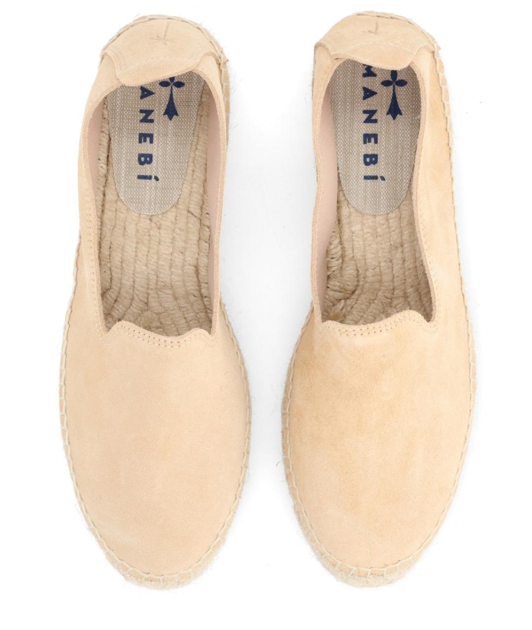 MANEBI Бежевые замшевые эспадрильи, фото 5