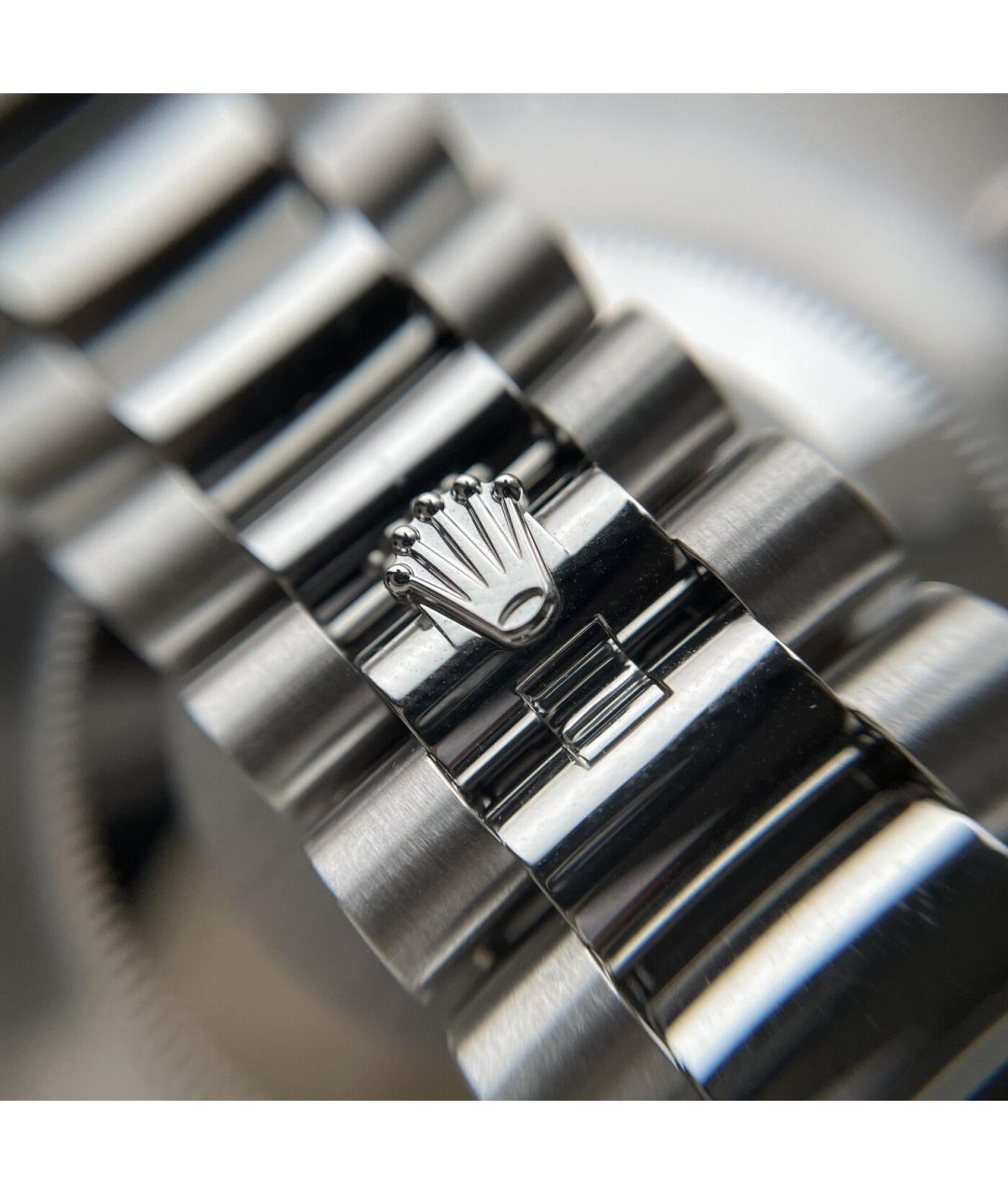 ROLEX Голубые платиновые часы, фото 4