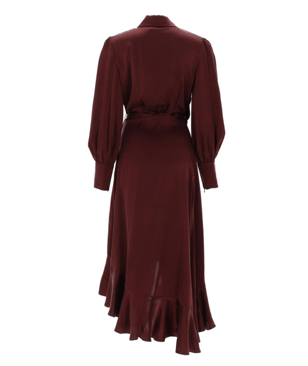 ZIMMERMANN Бордовое шелковое вечернее платье, фото 2