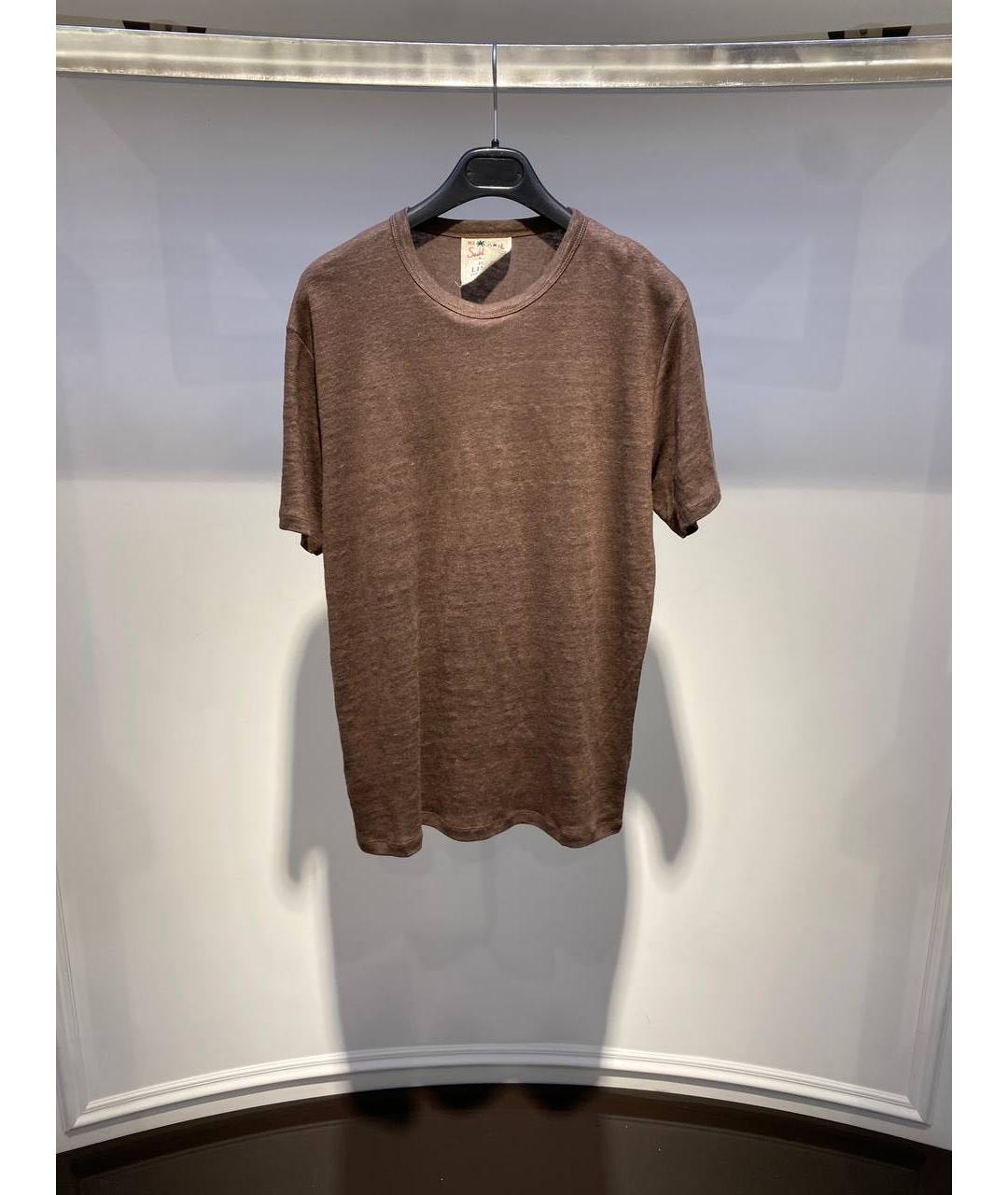 MC2 SAINT BARTH Коричневая футболка, фото 3