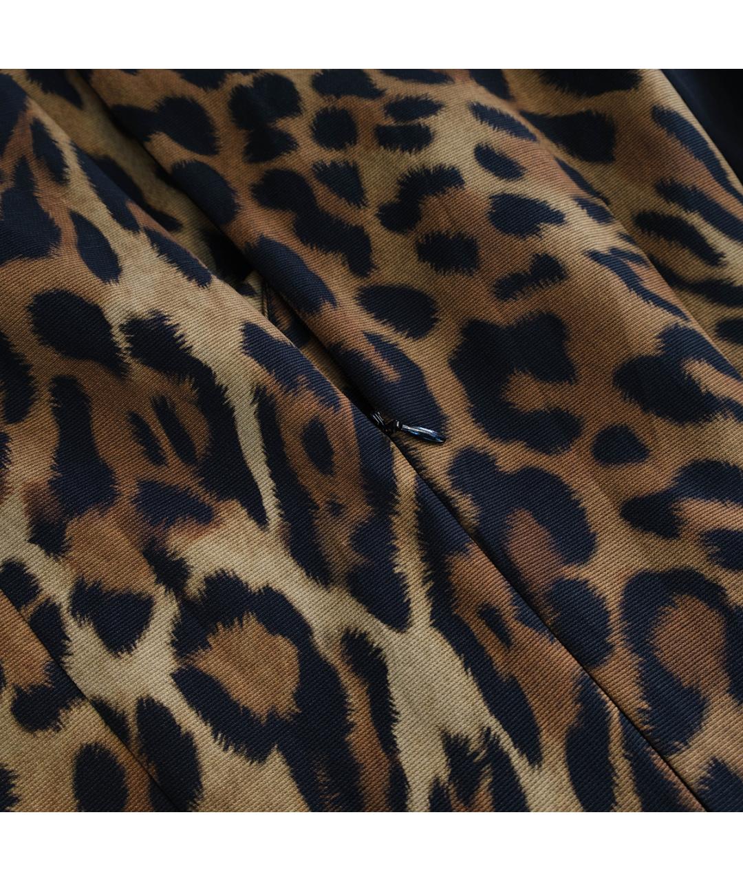 ESCADA Коричневое хлопковое повседневное платье, фото 5