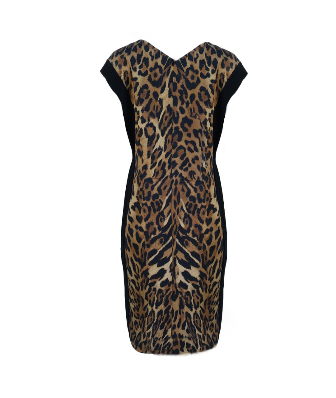 ESCADA Коричневое хлопковое повседневное платье, фото 2