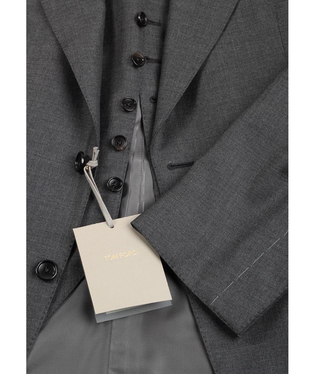 TOM FORD Антрацитовый костюм-тройка, фото 4