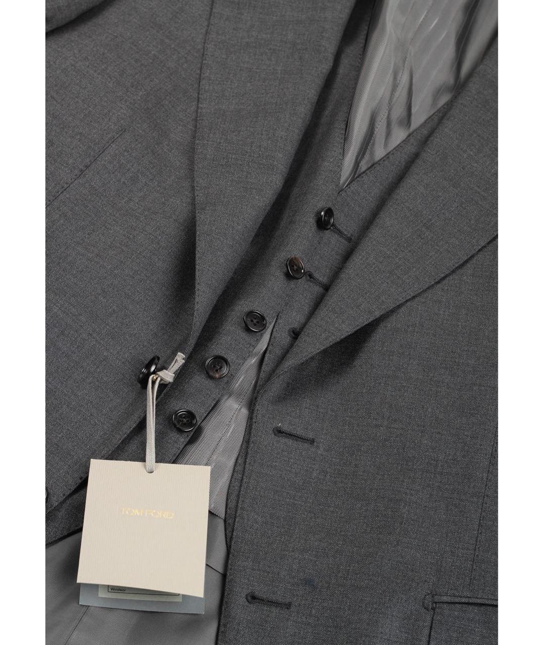 TOM FORD Антрацитовый костюм-тройка, фото 2