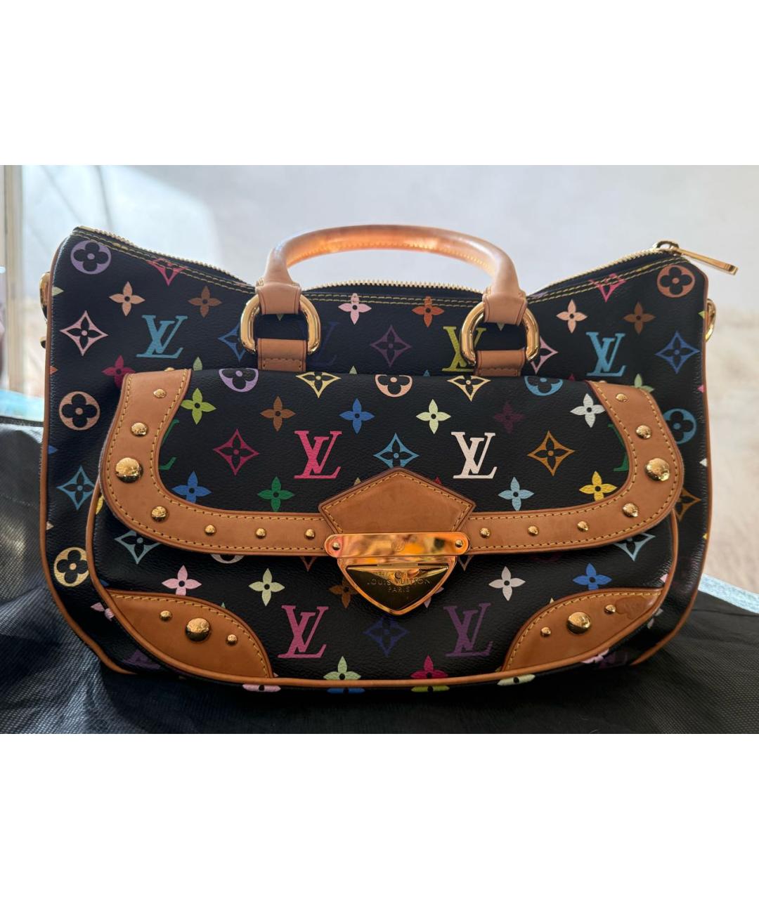 LOUIS VUITTON Черная сумка тоут, фото 5