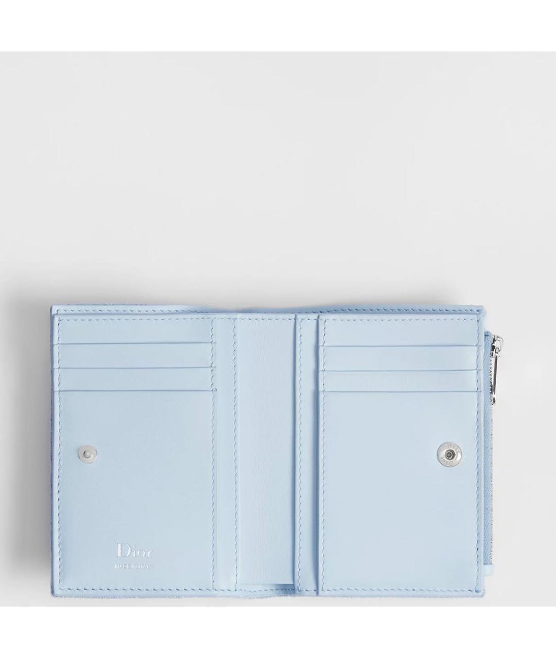 CHRISTIAN DIOR Голубой кошелек, фото 2