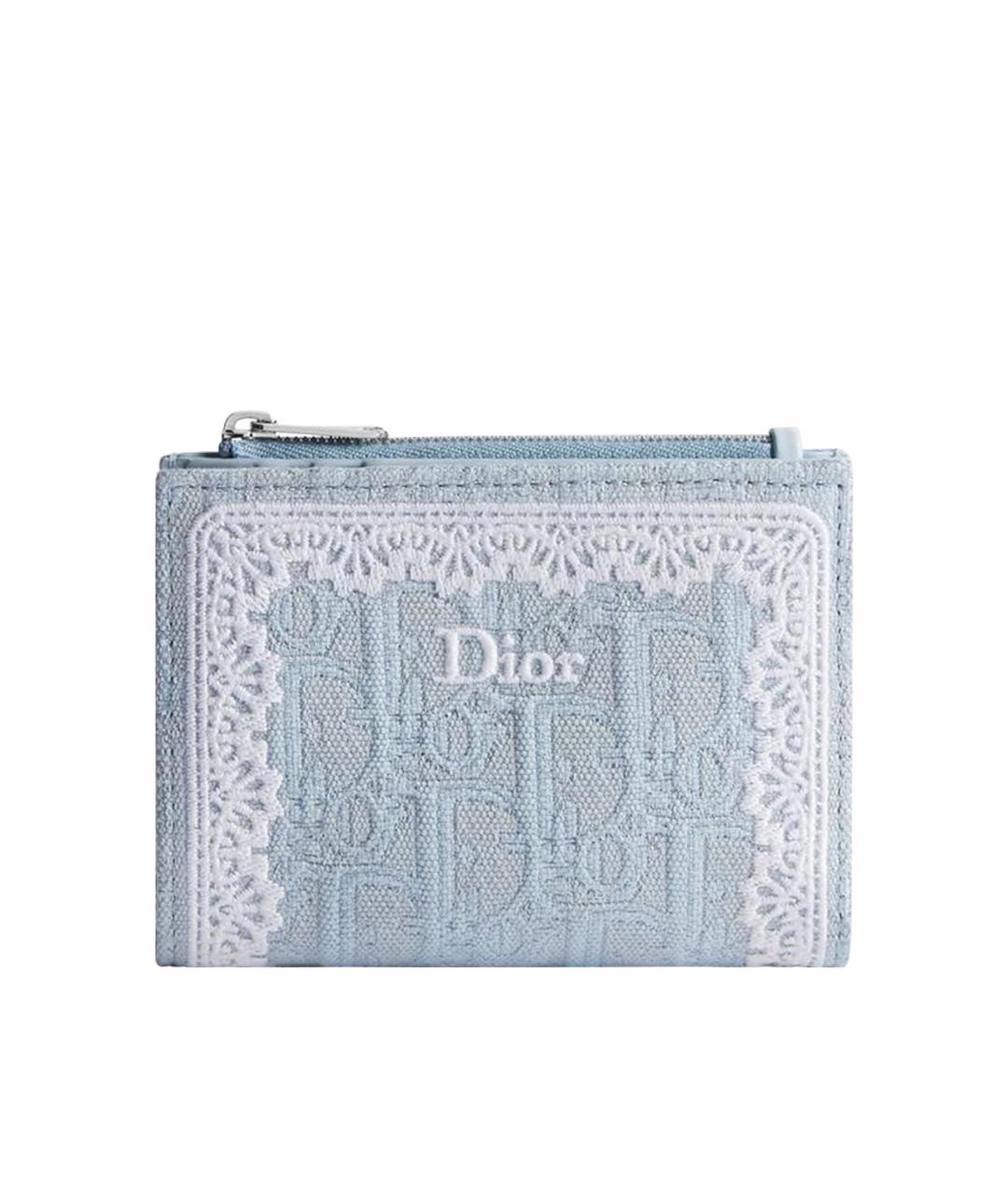 CHRISTIAN DIOR Голубой кошелек, фото 1