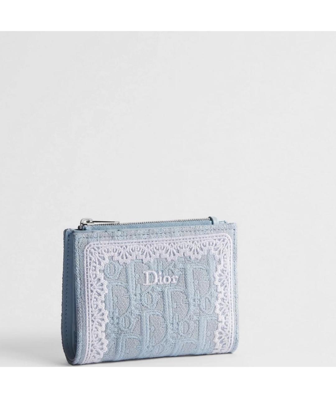 CHRISTIAN DIOR Голубой кошелек, фото 3