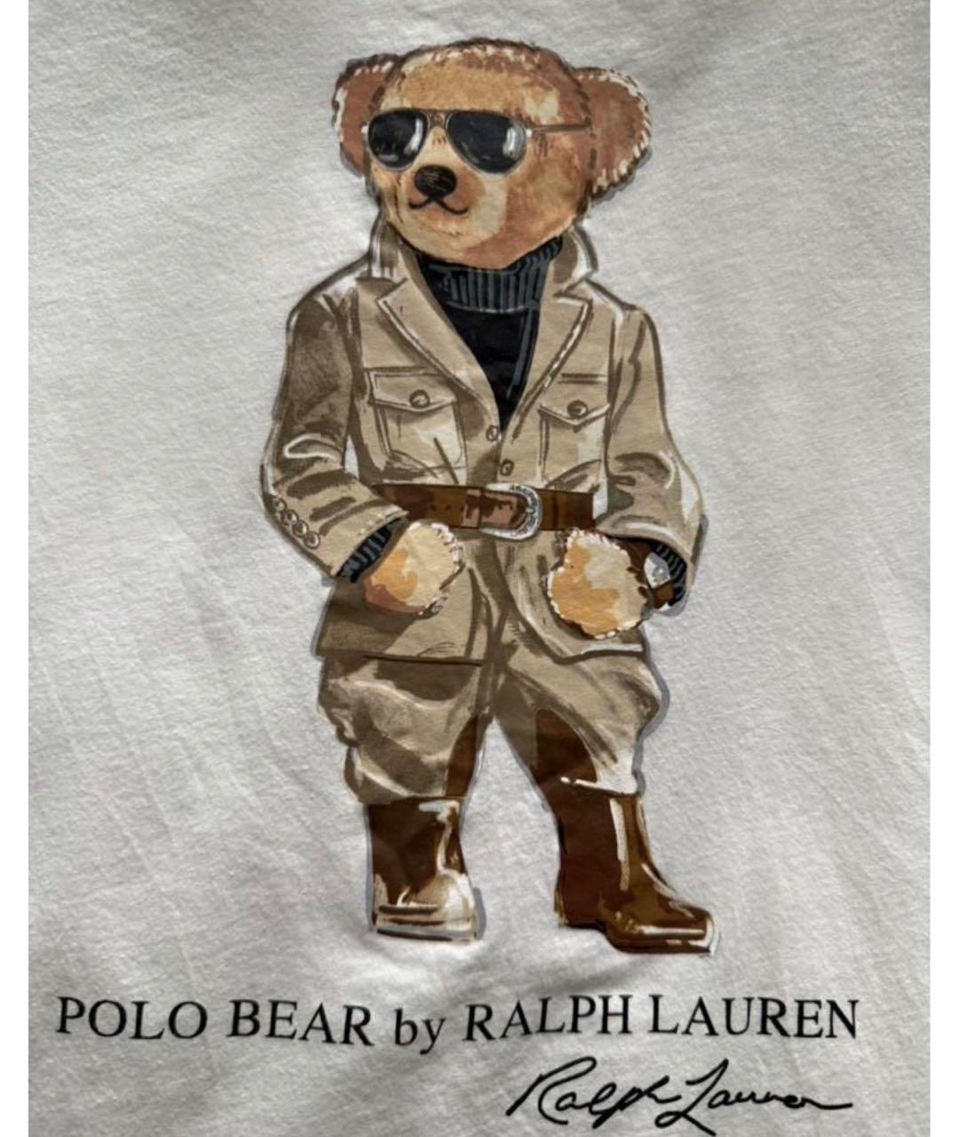 POLO RALPH LAUREN Бежевая хлопковая футболка, фото 4