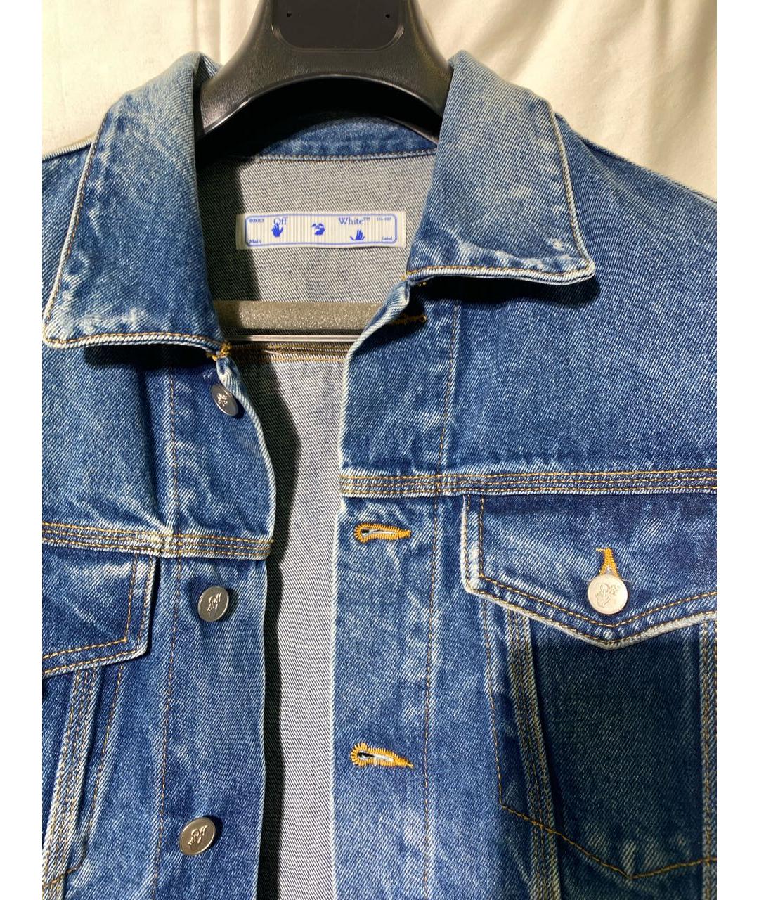 OFF-WHITE Синяя деним куртка, фото 3