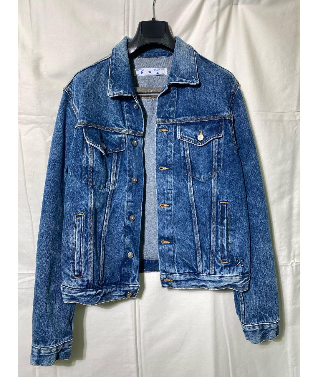 OFF-WHITE Синяя деним куртка, фото 6