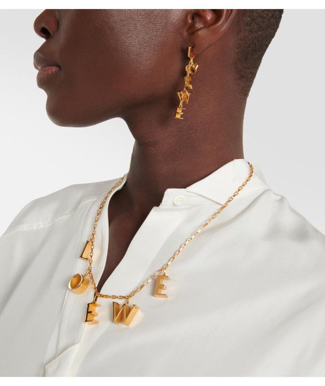 LOEWE Золотые серьги, фото 2