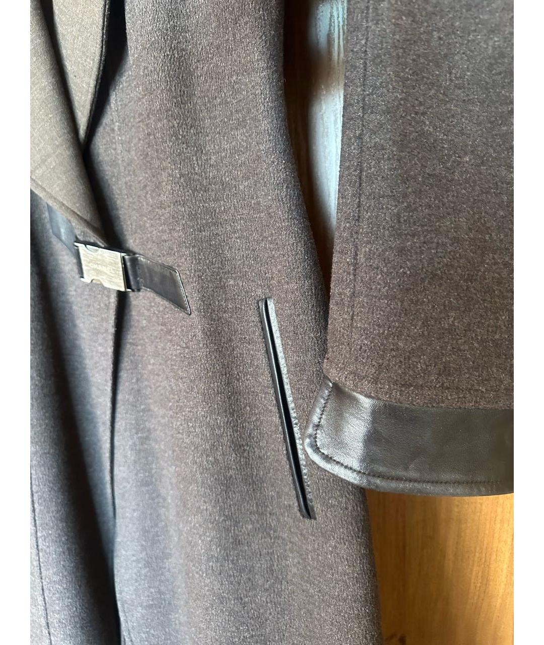 CHANEL Коричневое шерстяное пальто, фото 5