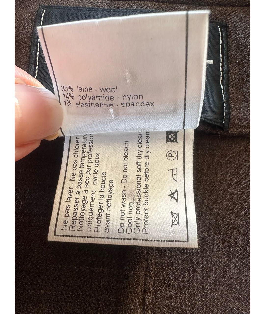 CHANEL Коричневое шерстяное пальто, фото 7