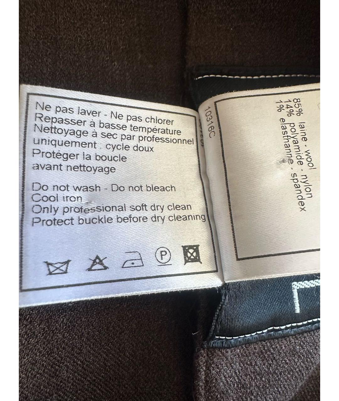 CHANEL Коричневое шерстяное пальто, фото 6