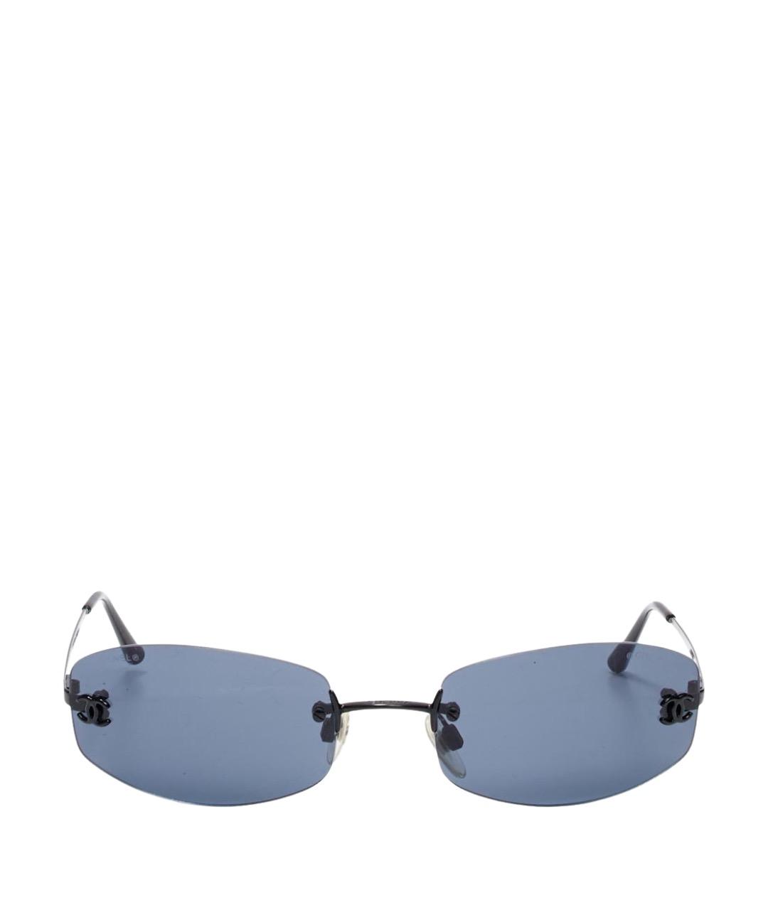 CHANEL Черные пластиковые солнцезащитные очки, фото 1