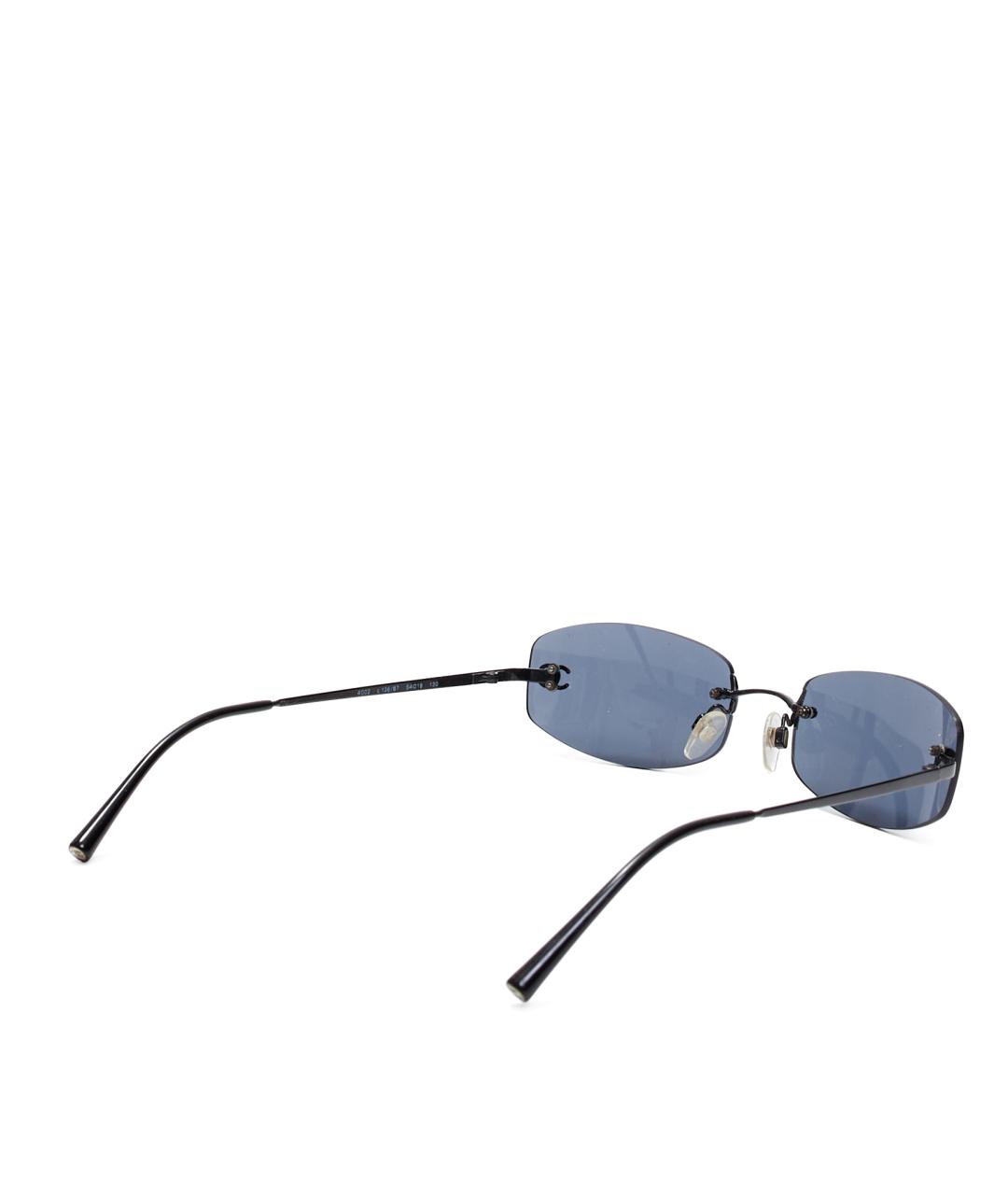 CHANEL Черные пластиковые солнцезащитные очки, фото 3