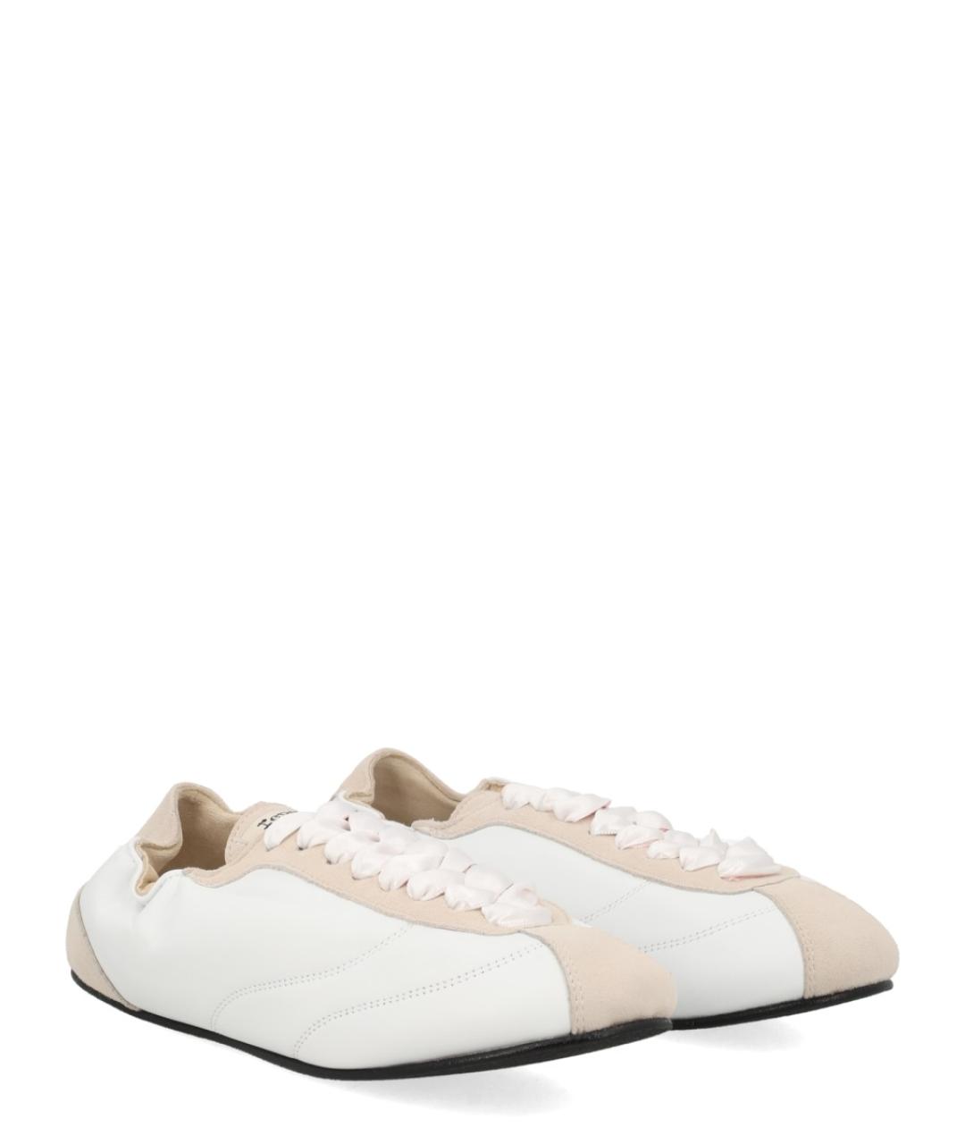 REPETTO Белые кожаные кроссовки, фото 2