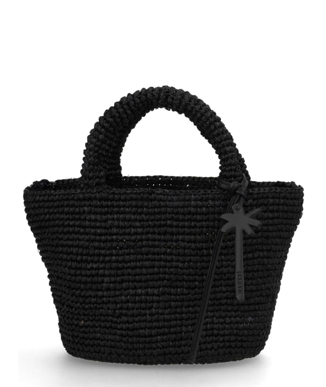 MANEBI Черная пелетеная сумка через плечо, фото 1