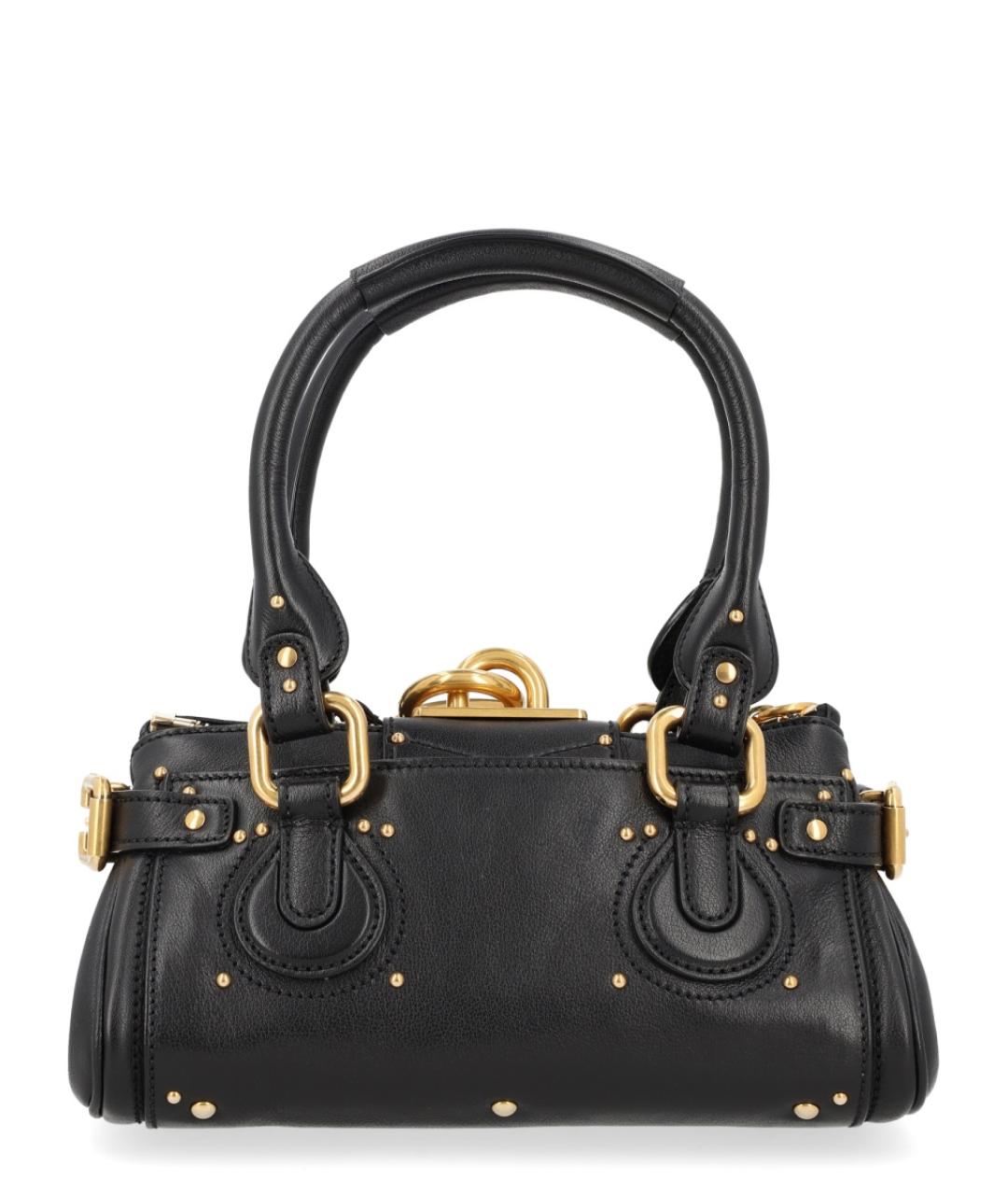 CHLOE Черная кожаная сумка через плечо, фото 2