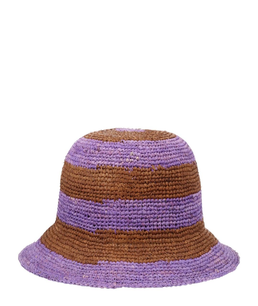 PAUL SMITH Фиолетовая соломенная шляпа, фото 2