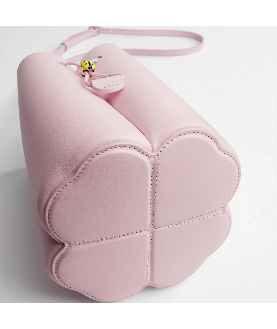 CHRISTIAN DIOR Розовая кожаная сумка тоут, фото 4