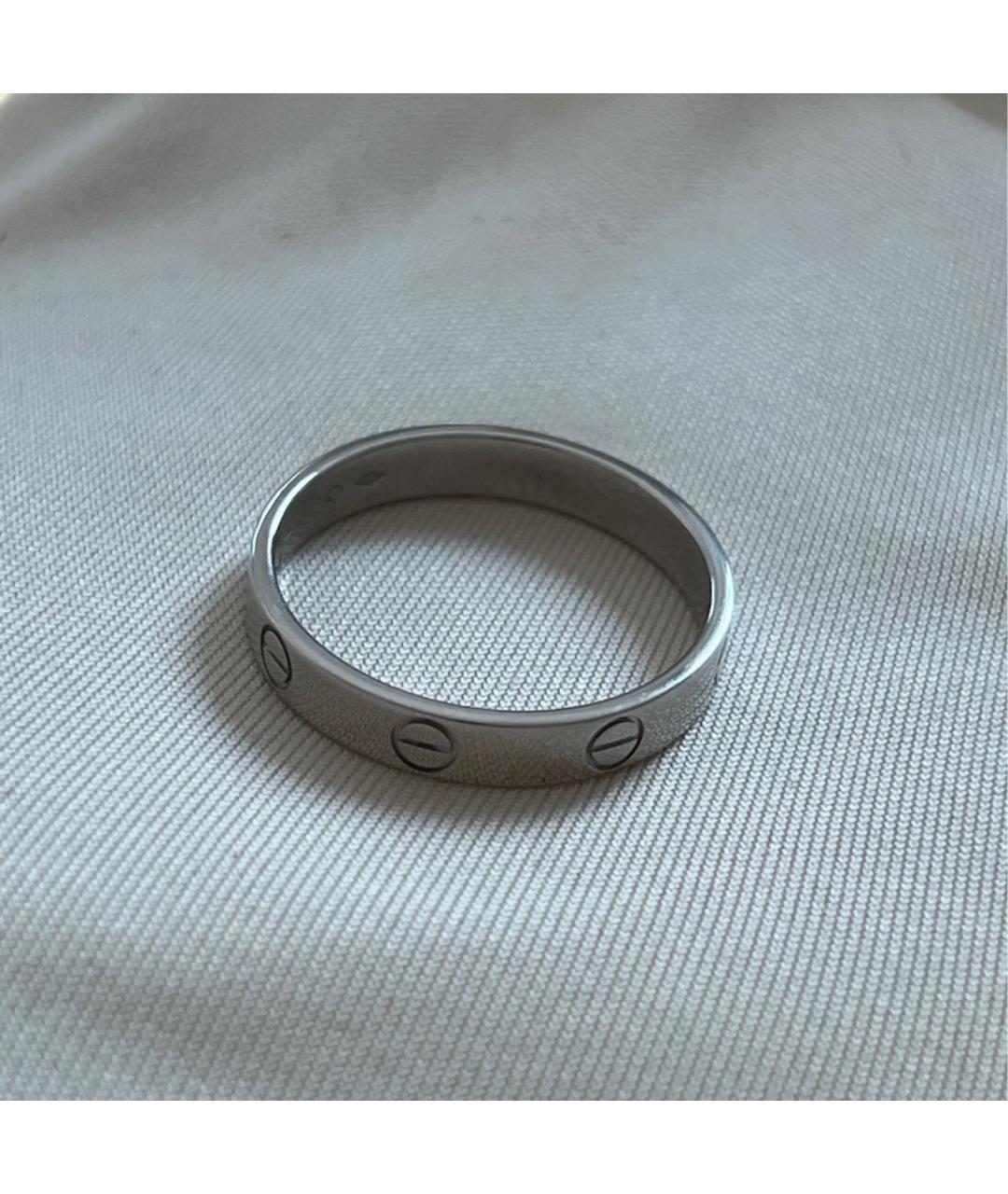 CARTIER Антрацитовое платиновое кольцо, фото 7